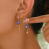 Boucles d'oreilles pendante Purple Divana - Shayning™ 🟣✨