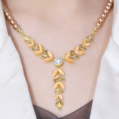 Collier à pompon en zircon pour femme, chaîne de pull polyvalente