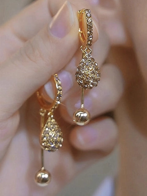 Champagne Ball Drop Ear Buckle Women's Accessories