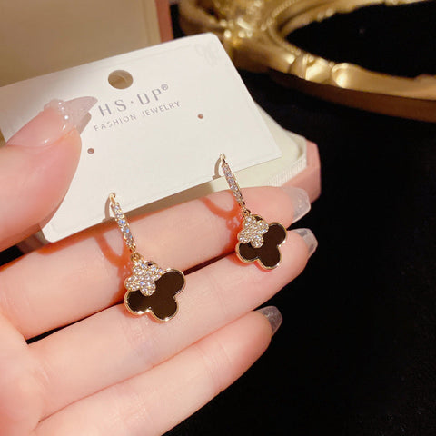 Four-Leaf Flower Earrings Exquisite Design Elegant Earrings For Women