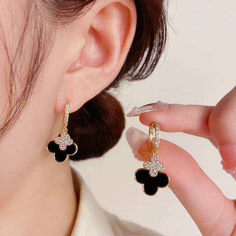Four-Leaf Flower Earrings Exquisite Design Elegant Earrings For Women