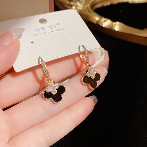 Four-Leaf Flower Earrings Exquisite Design Elegant Earrings For Women
