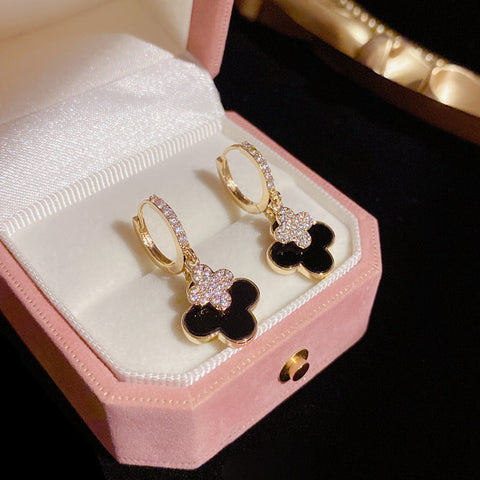 Four-Leaf Flower Earrings Exquisite Design Elegant Earrings For Women
