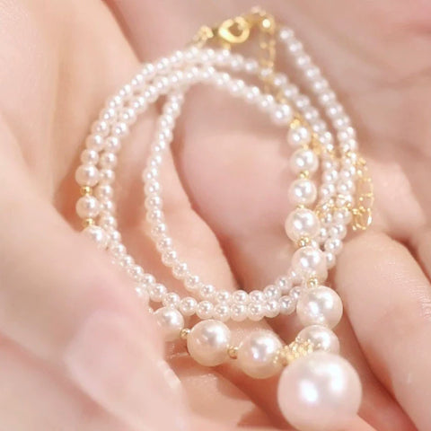 New Style Temperament Clavicle Pearl Necklace Female Fashion Niche Necklace