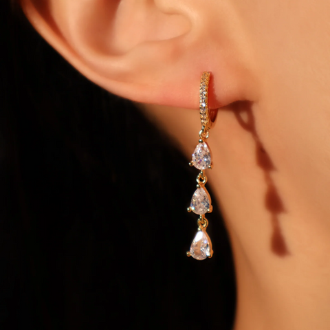 Boucles d'oreilles Larmes de Cristal - Shayning™ 🟣✨