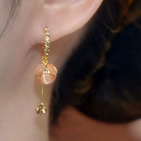 Nouvelles boucles d'oreilles longues à pampilles en diamant pour femmes