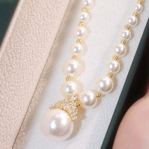 New Style Temperament Clavicle Pearl Necklace Female Fashion Niche Necklace