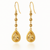 Boucles d'oreilles en forme de goutte d'eau de durian