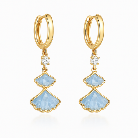 Boucles d'oreilles coquillages pendantes - Shayning™ 🟣✨
