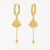 Boucle d'oreille demi lune doré - Shayning™ 🟣✨