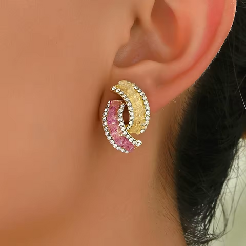 Boucles d'oreilles géométriques élégantes - Shayning™✨
