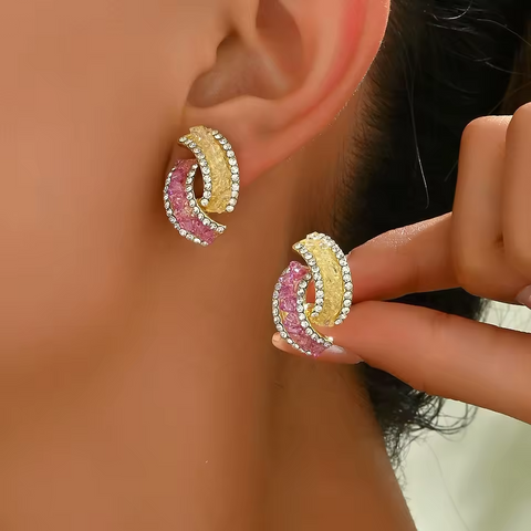 Boucles d'oreilles géométriques élégantes - Shayning™✨