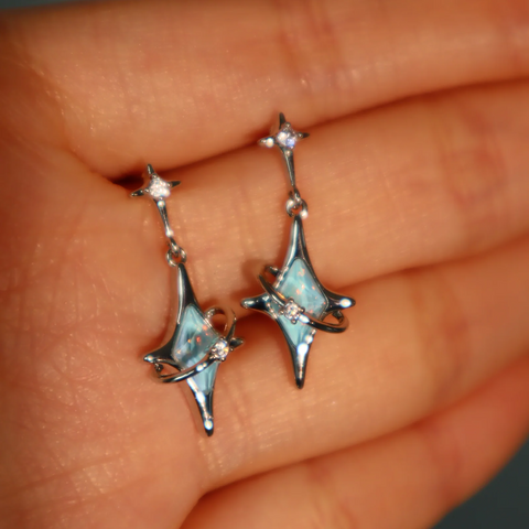 Boucles d'oreilles Étoile Astrale- Shayning™ 🟣✨