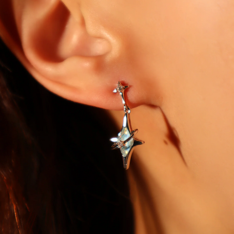 Boucles d'oreilles Étoile Astrale- Shayning™ 🟣✨