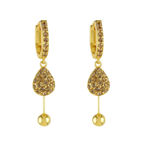 Boucles d'oreilles pendante Ophélia Dorée - Shayning™✨