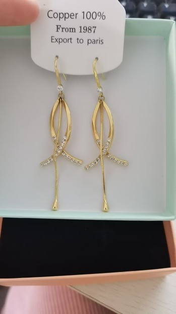Fine Cross Long Tassel 925 Silver Earrings