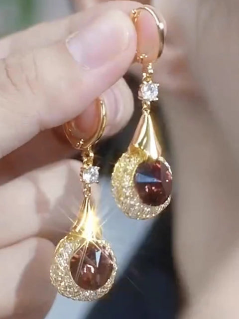 High-End Zircon Earring Women'S Accessories