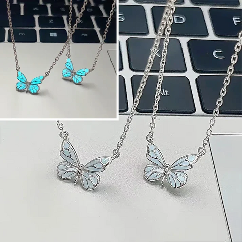 Collier papillon Éclat de Minuit - Shayning™✨