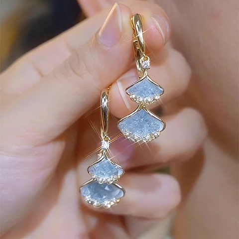 Boucles d'oreilles coquillages pendantes - Shayning™ 🟣✨